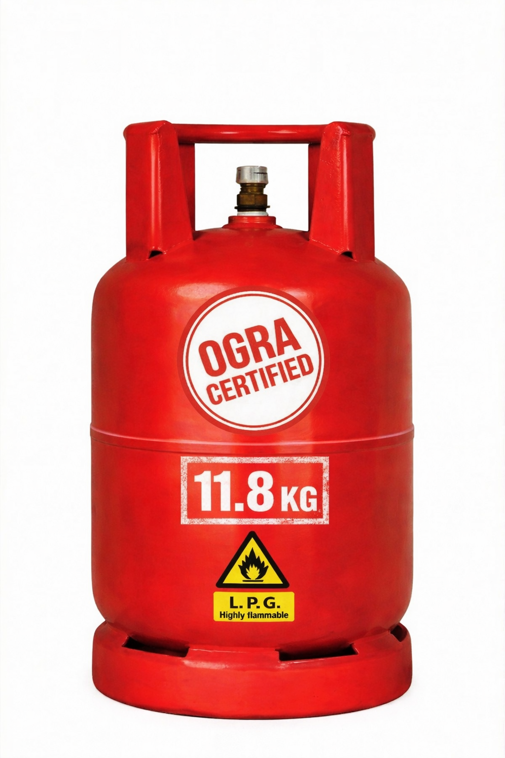 11.8kg Domestic LPG Gas Cylinder – OGRA Approved